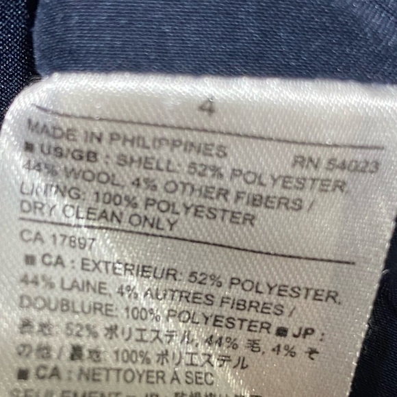 Banana Republic Wool mini Skirt Size 4 with Pockets - Picture 6 of 6